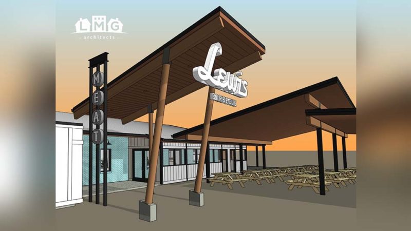 Lewis BBQ rendering