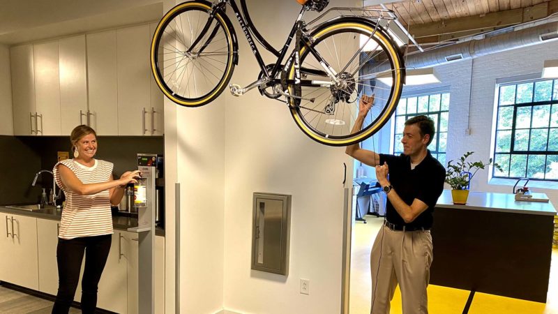 Bike in building