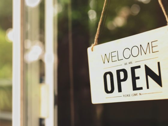 open for business sign