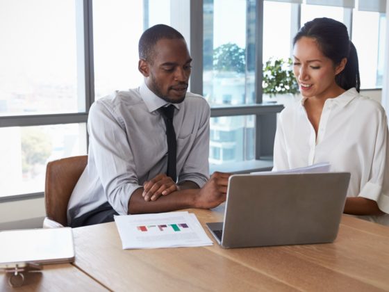 Business people at desk