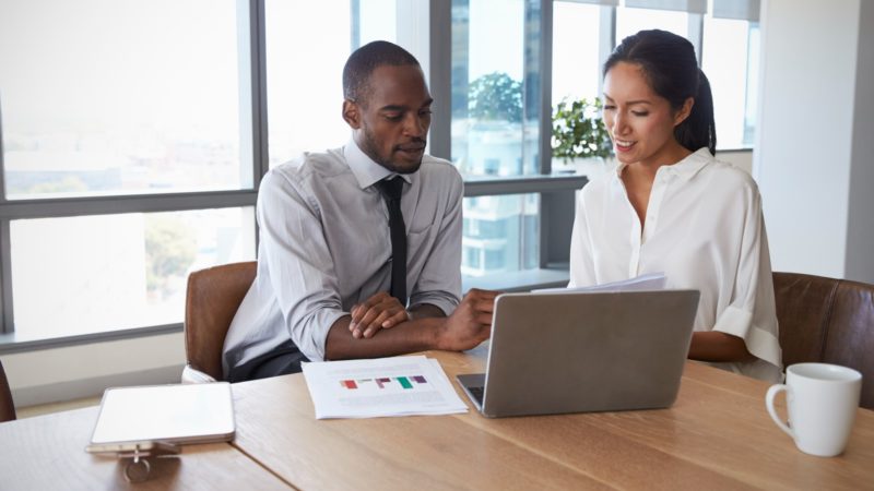 Business people at desk
