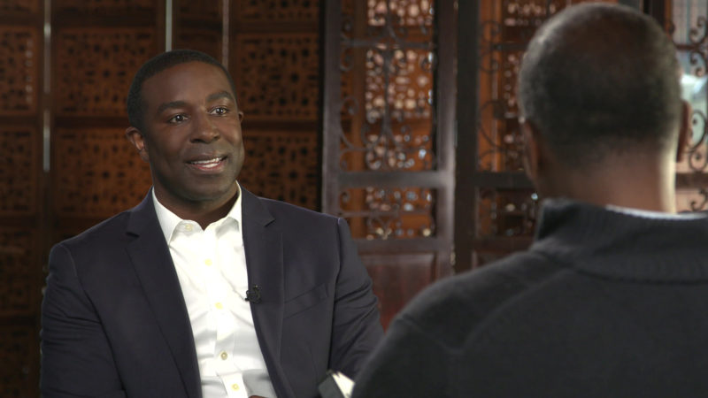 James Jordon with Bill Whitaker on 60 Minutes.