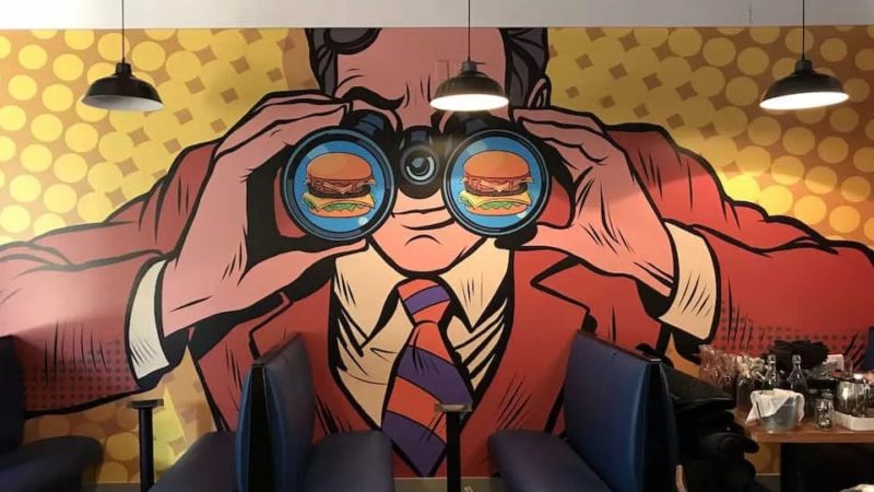 LTO Burger mural