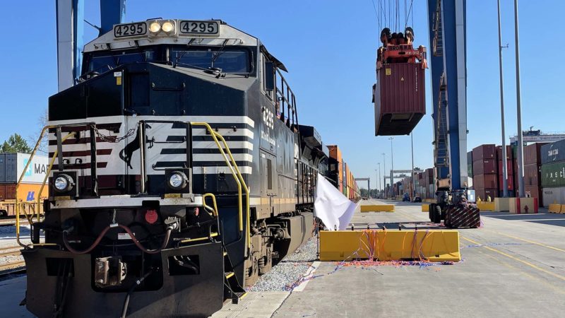 Inland Port Greer with train