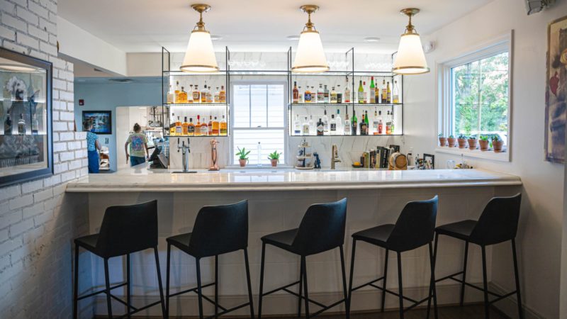 Oak Hill Café's bar.