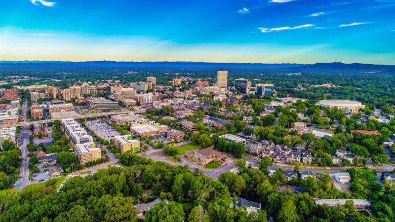 Greenville SC skyline