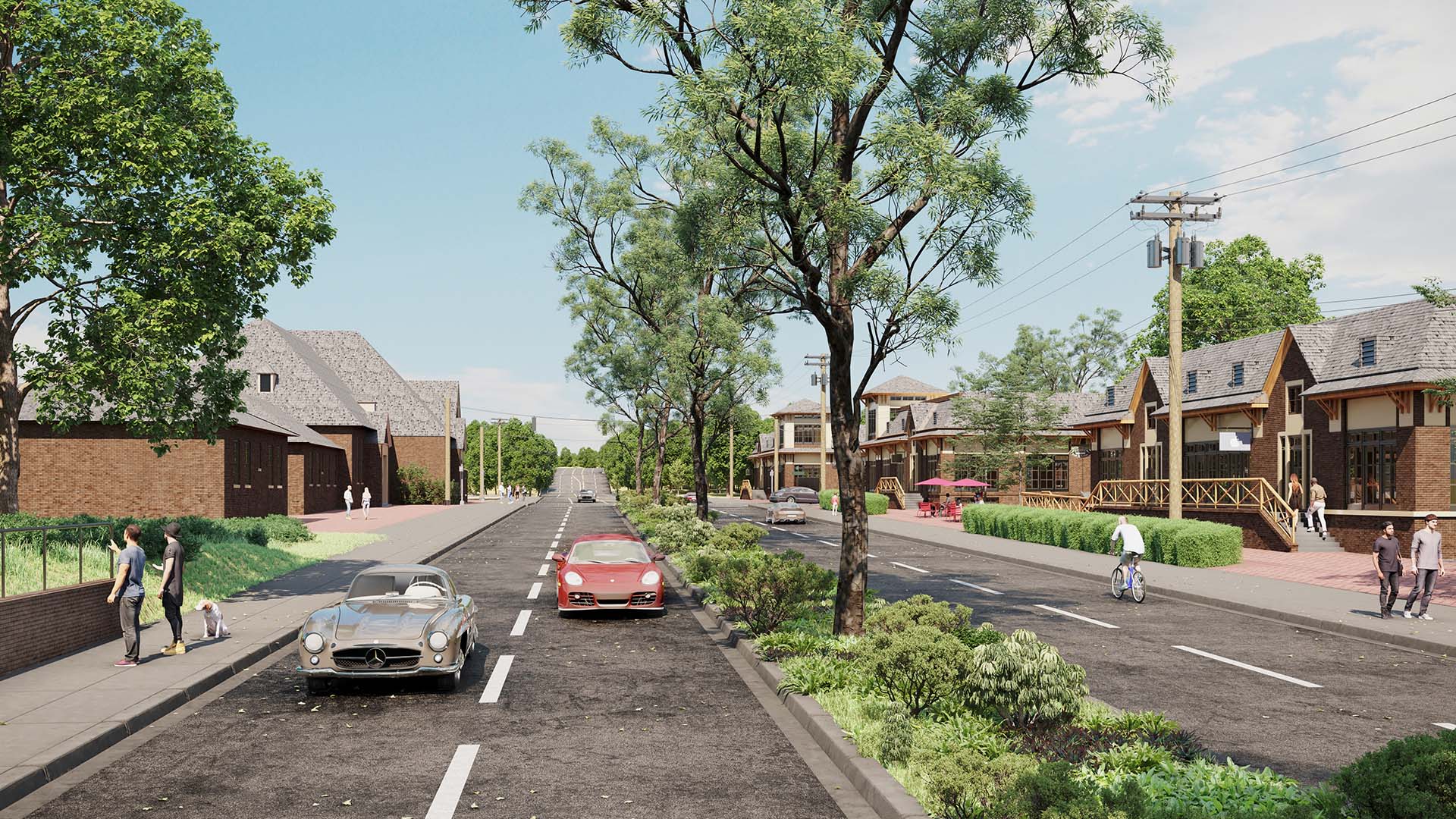 Retail options planned across Drayton Road from the Drayton Mill complex.