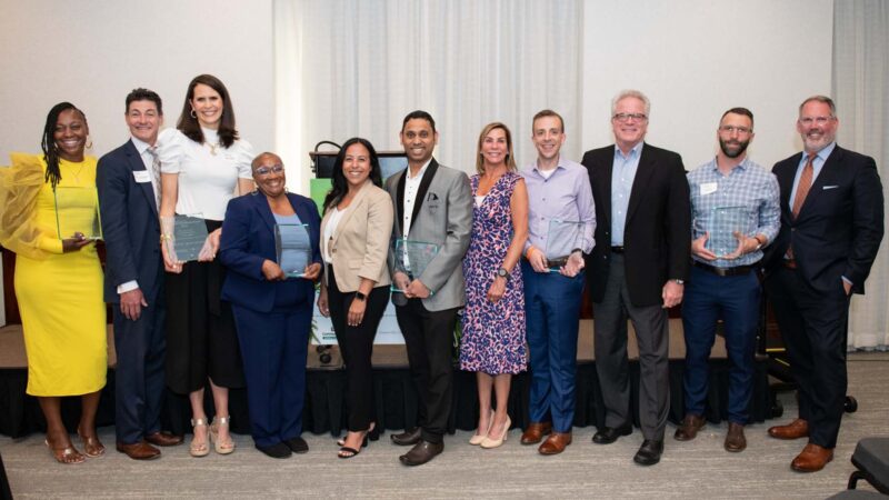 Community Works and Chamber 2023 event group photo of winners