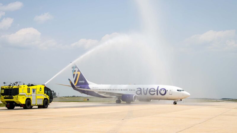 Avelo Airlines water cannon